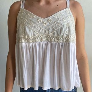 Cream Tank Top